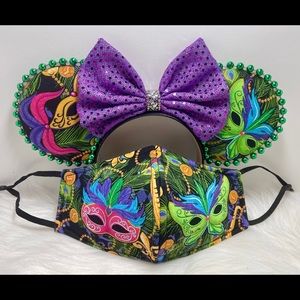 Disney ears and match mask New Orleans Mardi Gras